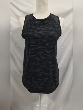 lululemon athletica Dark Gray Camo Sleeveless Tank
